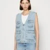 Go Cargo Vest - Waistcoat - Light Vintage Wash