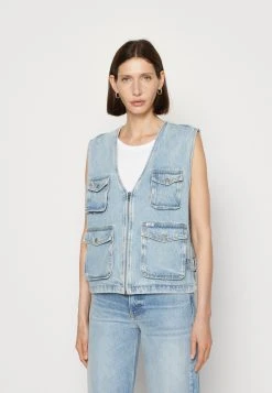 Go Cargo Vest - Waistcoat - Light Vintage Wash