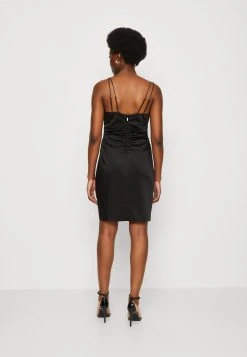 Ermina Sateen Dress - Cocktail Dress / Party Dress - Jet Black -Guess Apparel c6eb67841c0942c8afcaec55f42002e1
