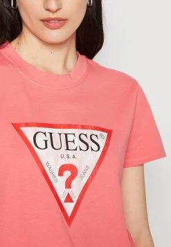Guess Classic Fit Logo Tee - Print T-Shirt - Plastic Pink -Guess Apparel c9bf3630c54047bba35d70be46b97ede