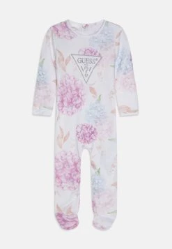 Guess Newborn Interlock Overall Unisex - Sleep Suit - Pink/White