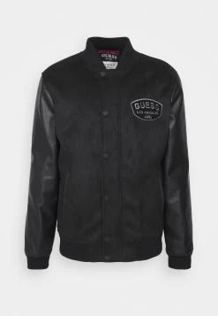 Guess Modern Varsity Jacket - Bomber Jacket - Jet Black -Guess Apparel ca7ddcd683d84ab48ed2b89902cca4b1