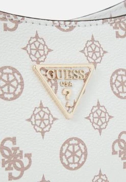 Guess Noelle Top Zip Shoulder Bag - Handbag - White -Guess Apparel cacc5a0d0ce94094a30cbbb084e0da22