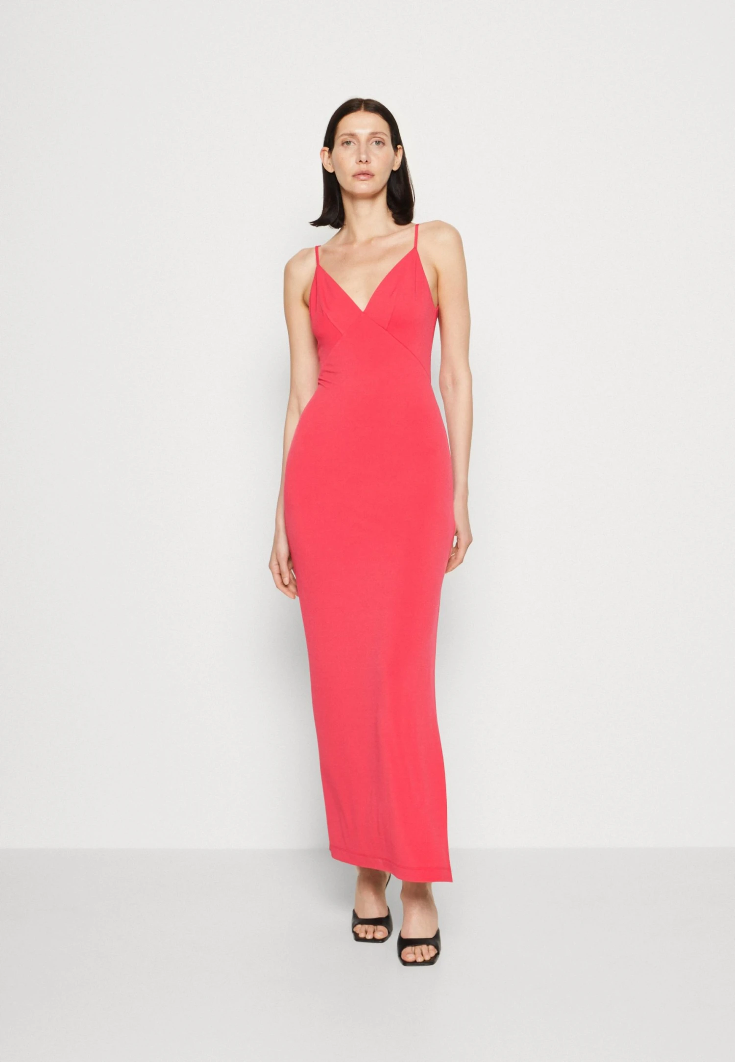 Guess Micro Straps Ramsha Long Dress - Jersey Dress - Karma Pink