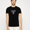 Guess Ss Cn Geo Triangle- Print T-Shirt - Jet Black -Guess Apparel cd76a6d2996846bd904019a42af7d893