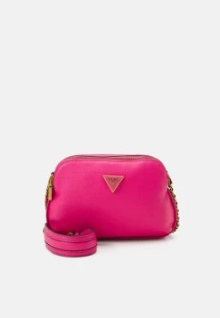 Guess Becci Double Zip- Across Body Bag - Magenta