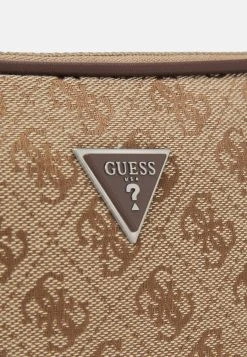 Guess Strave Camera Bag Double Zip Unisex - Across Body Bag - Beige/Brown -Guess Apparel d20fd1ceb1b343fa98724db51c73169b