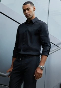 Guess Mens Dress - Chronograph Watch - Silver-Coloured/Black