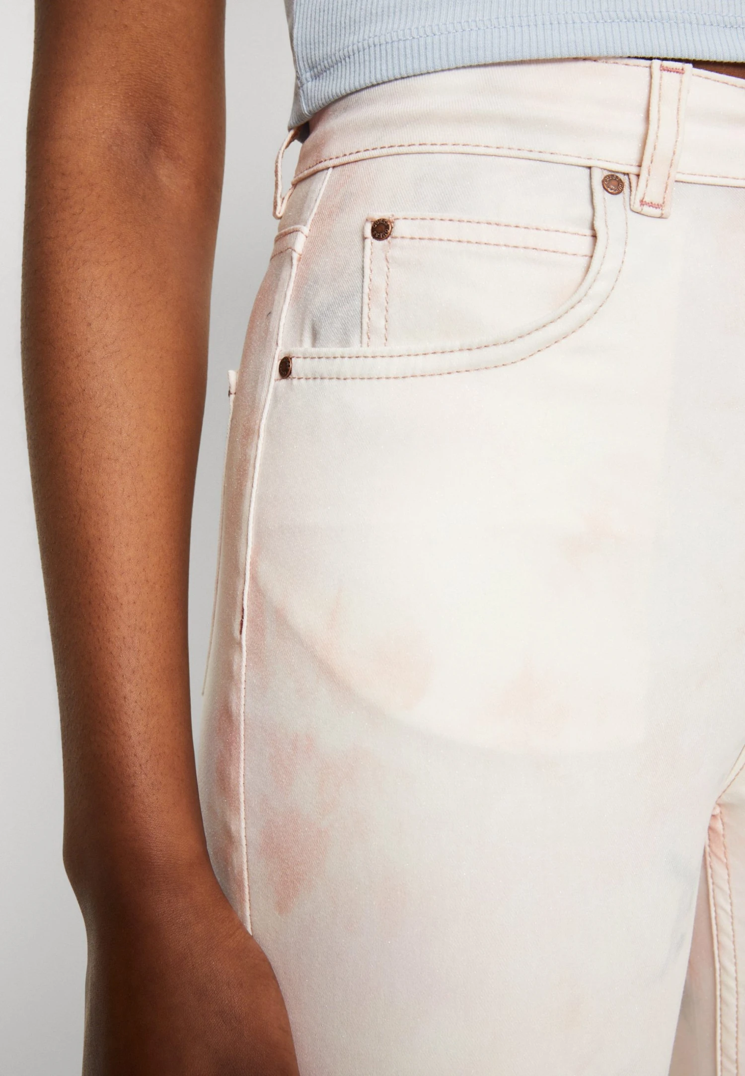 Guess Pauline Flare Split - Trousers - Glitzy Cloudy 8 Guess Pauline Flare Split - Trousers - Glitzy Cloudy - Image 6