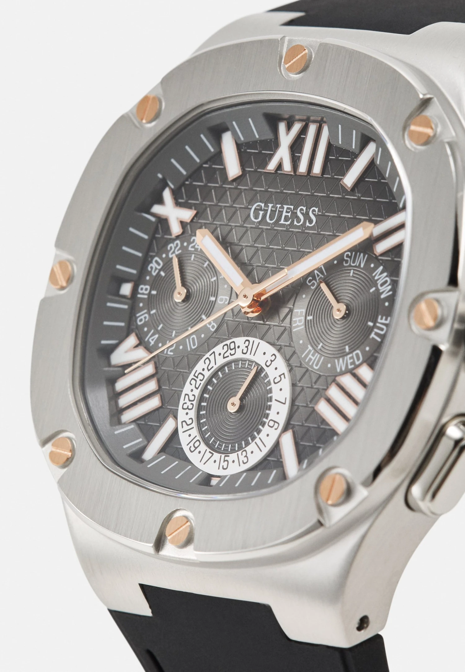 Guess Headline - Chronograph Watch - Silver Tone/Gunmetal Gradient/Black 7 Guess Headline - Chronograph Watch - Silver Tone/Gunmetal Gradient/Black - Image 5