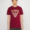Guess Chain Logo Tee - Print T-Shirt - Pinot Noir