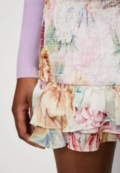 Guess Azura Smocked Skirt - Mini Skirt - Multicoloured -Guess Apparel d5716fb8b94b4f3396143abd1a4bd43d