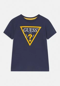 Guess Toddler Core - Print T-Shirt - Bleu/Deck Blue