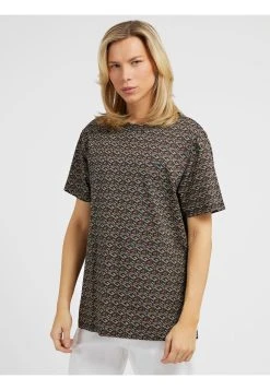 Guess Ss Cn G Cube Tee - Print T-Shirt - Multi-Coloured