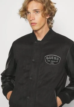 Guess Modern Varsity Jacket - Bomber Jacket - Jet Black -Guess Apparel d6deeb5daff9431e9496e92266ad27c3