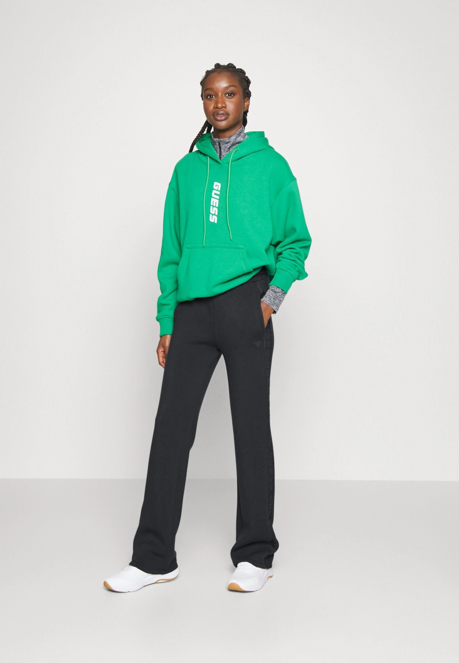 Guess Brenda Straight Leg Pant - Tracksuit Bottoms - Blue Graphite Grey 4 Guess Brenda Straight Leg Pant - Tracksuit Bottoms - Blue Graphite Grey - Image 2