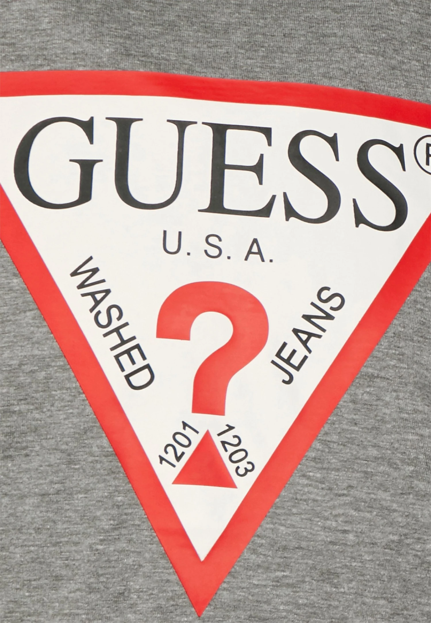 Guess Original Logo Tee - Print T-Shirt - Marble Heather 5 Guess Original Logo Tee - Print T-Shirt - Marble Heather - Image 3