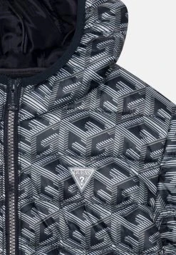 Guess JuniorHooded Zip - Winter Jacket - Blue Combo -Guess Apparel da18caf285ff41dda0f7fe71996840cd