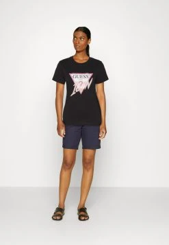 Guess Icon Tee - Print T-Shirt - Jet Black -Guess Apparel ddf7a3af12e842929fdb6adad03ee01d