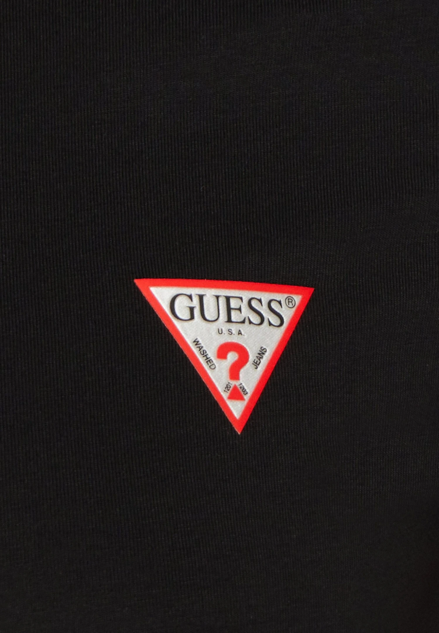 Guess Ss Cn Mini Triangle Tee - Basic T-Shirt - Jet Black 8 Guess Ss Cn Mini Triangle Tee - Basic T-Shirt - Jet Black - Image 6