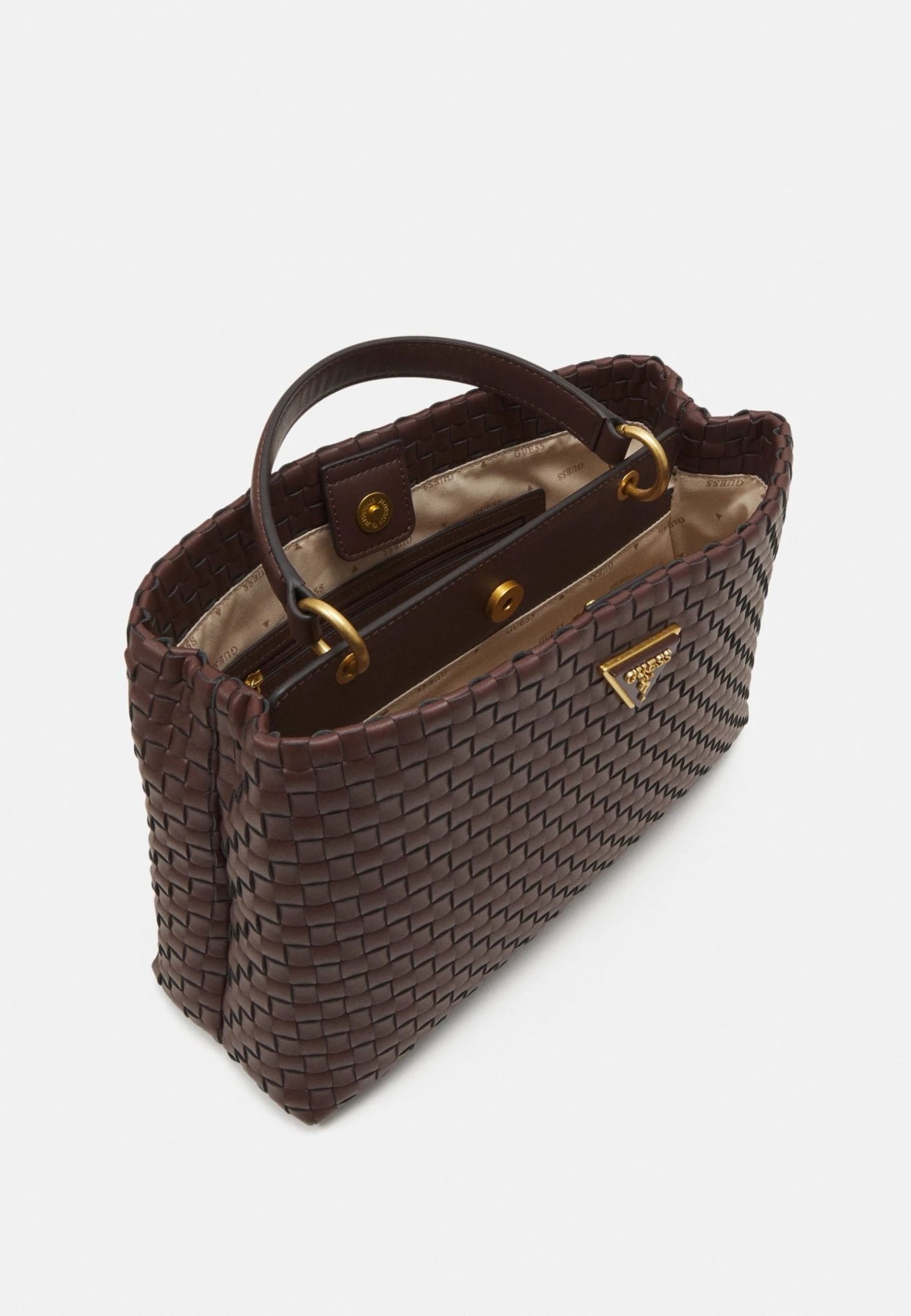 Guess Lisbet Compartment Satchel - Across Body Bag - Mahogany 5 Guess Lisbet Compartment Satchel - Across Body Bag - Mahogany - Image 3