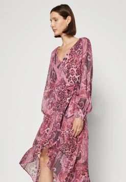 Guess Nuovo Bahia Wrap Up Long Dress - Occasion Wear - Purple -Guess Apparel e3536d4b8686472da38eddab8138a490