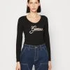 Guess Script - Long Sleeved Top - Black -Guess Apparel ebac5eef750a4e7cb18e17936ed92607