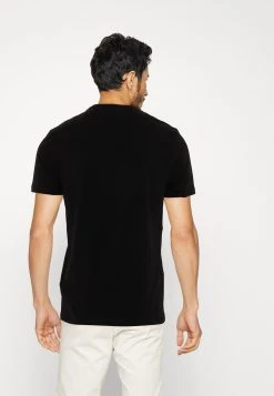 Guess Ss Cn Geo Triangle- Print T-Shirt - Jet Black -Guess Apparel ee31f2e6b78f484985ec0f20ac29706a