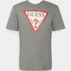Guess Original Logo Tee - Print T-Shirt - Marble Heather -Guess Apparel eed16cb236a040458e6de66b8196a216
