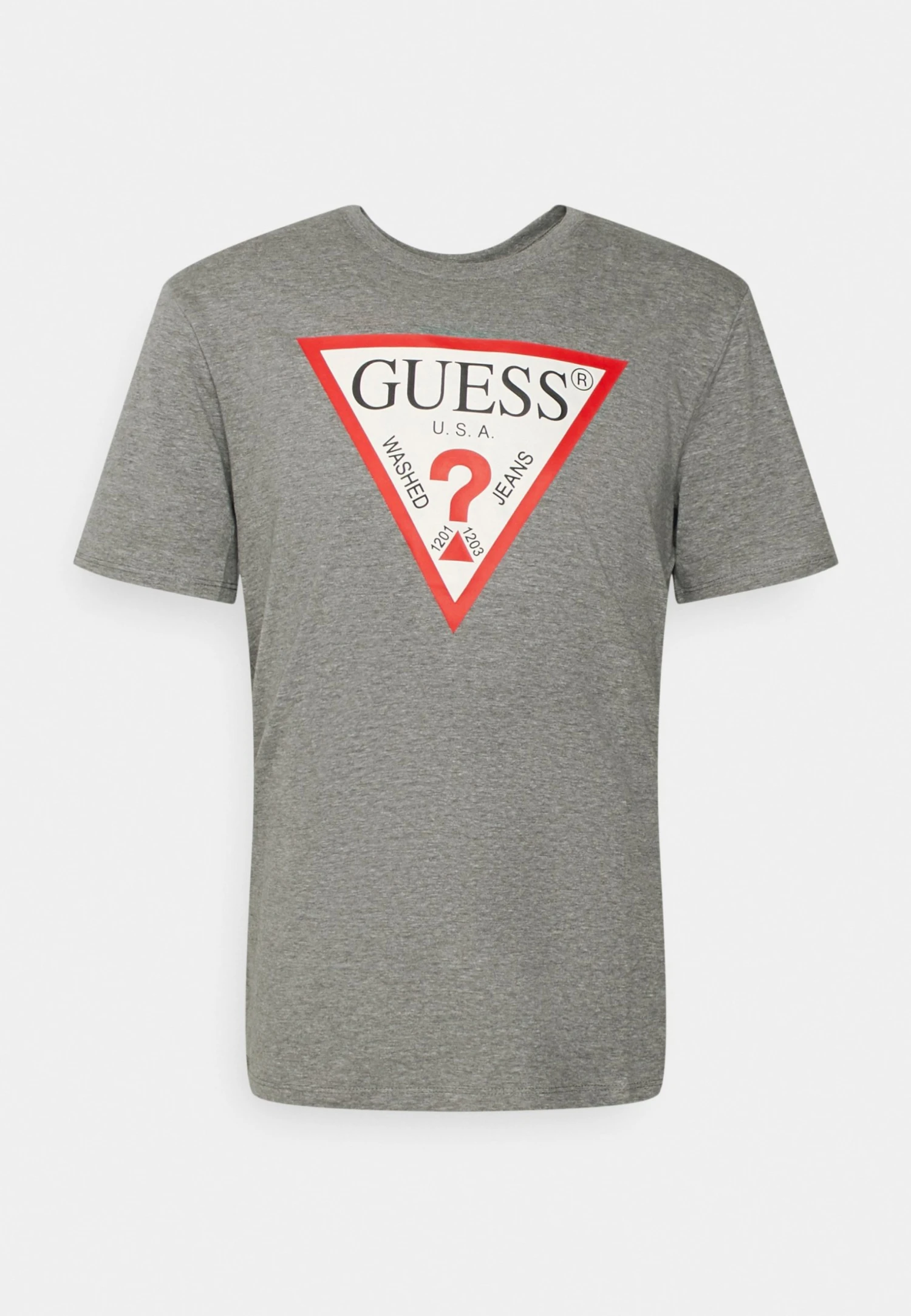Guess Original Logo Tee - Print T-Shirt - Marble Heather 3 Guess Original Logo Tee - Print T-Shirt - Marble Heather