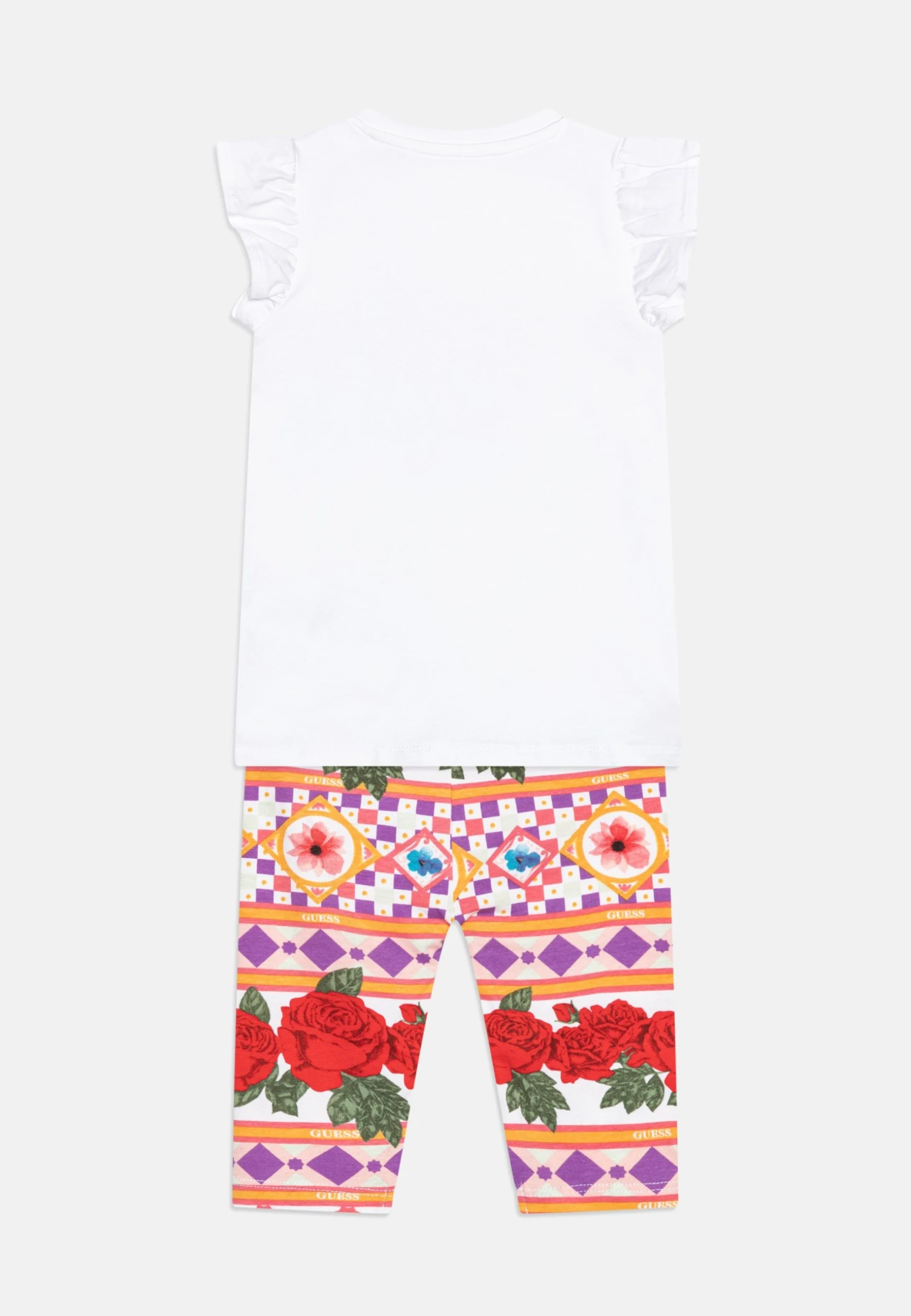 Guess Newborn Set - Print T-Shirt - Red 4 Guess Newborn Set - Print T-Shirt - Red - Image 2