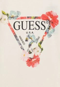 Guess Junior Core Sleeves Dress - Jersey Dress - Cream White -Guess Apparel efc55ed586784c32b7c4d110dce434d6