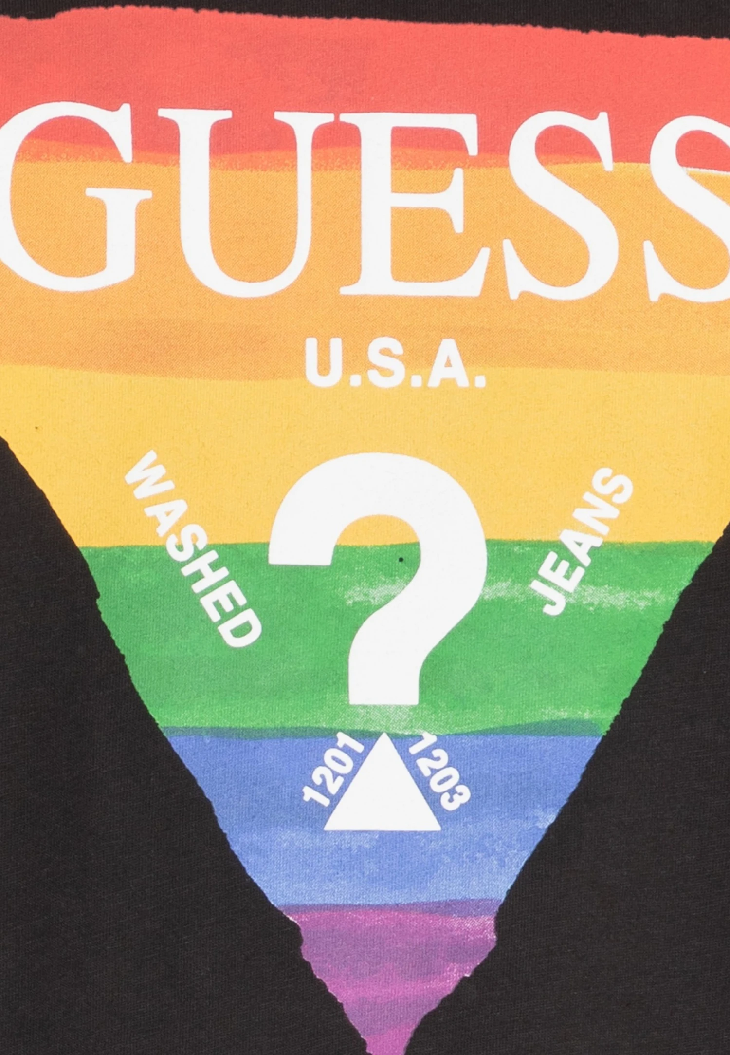Guess Pride Logo - Top - Jet Black 7 Guess Pride Logo - Top - Jet Black - Image 5