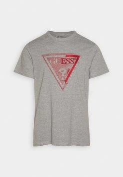 Guess Ss Cn Shaded Triangle - Print T-Shirt - Marble Heather -Guess Apparel f56097b9f44c48a8a27f1093db6319bd