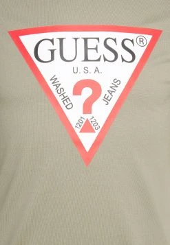 Guess Original Logo Tee - Print T-Shirt - Mossy Green -Guess Apparel f653fba1ce474b78a3b01040ac3e1760