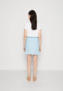 Guess Ruffle Aini Skirt - Pencil Skirt - Cold Whimsical Blue -Guess Apparel f736e39075594ac9ad53692430106f2f
