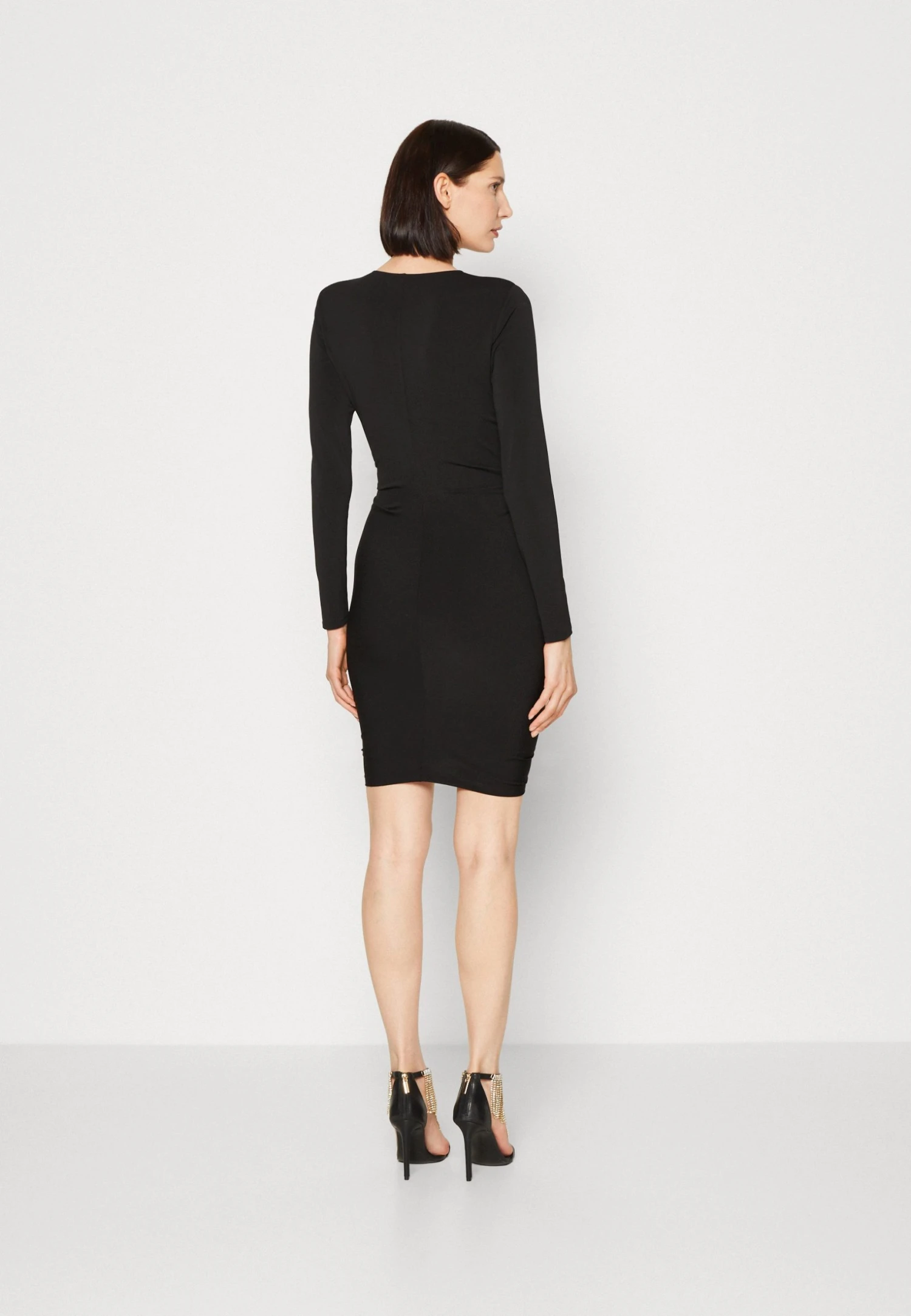 Lindsay Dress - Cocktail Dress / Party Dress - Jet Black 5 Lindsay Dress - Cocktail Dress / Party Dress - Jet Black - Image 3