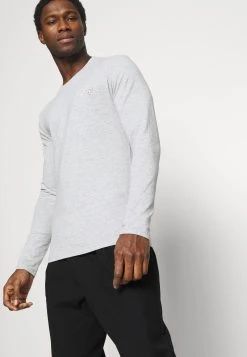 Guess Core- Long Sleeved Top - Stone Heather Grey -Guess Apparel f949133425d24281a8f960b722835495