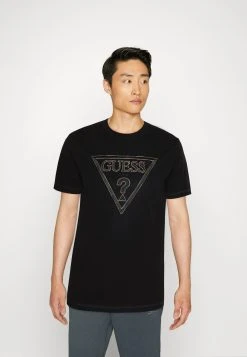 Guess Moisey Tee - Print T-Shirt - Jet Black