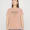 Guess Triangle Tee - Print T-Shirt - Peach Creme -Guess Apparel ffeadaf4a6294d859cca15032db29474